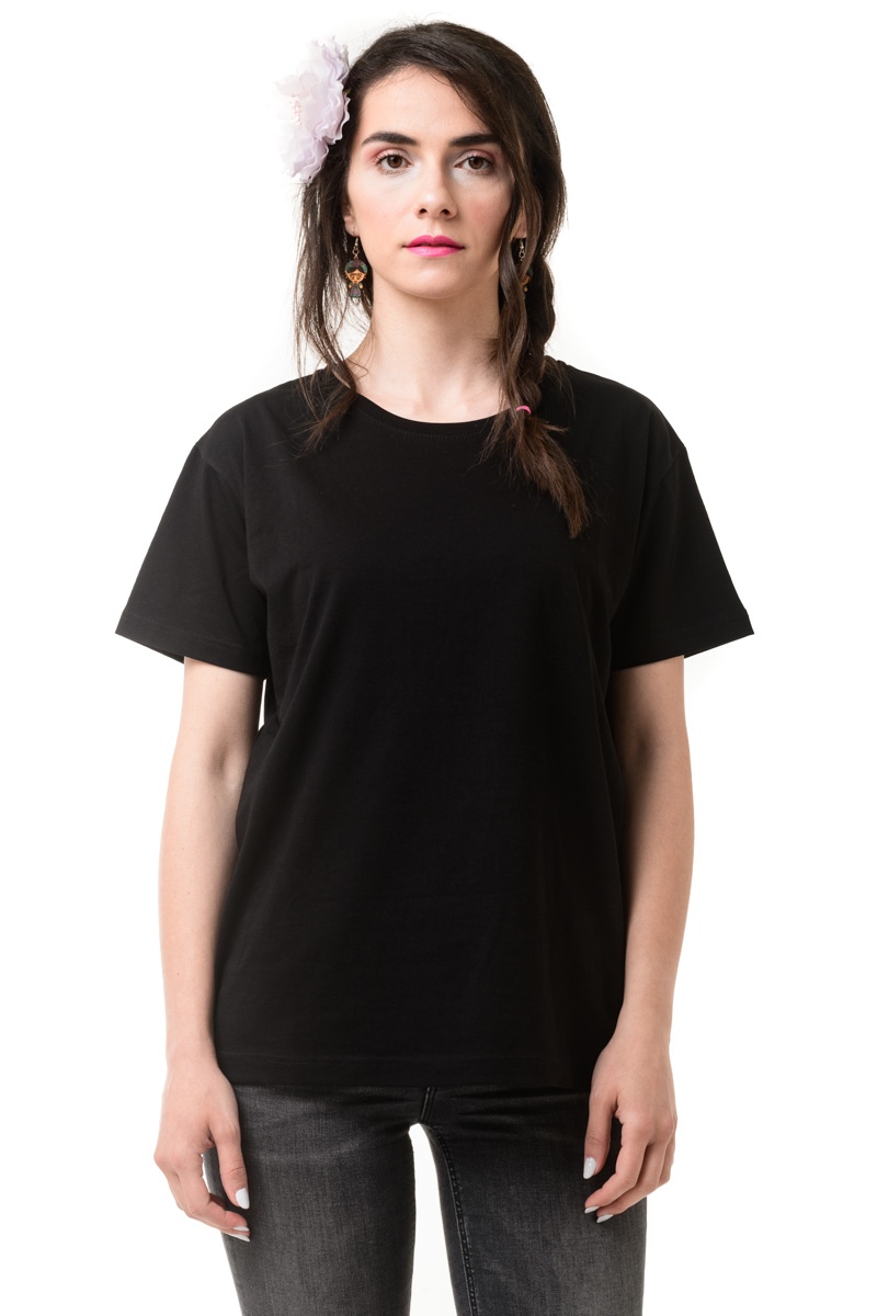 Μαύρο T-Shirt Κοντομάνικο