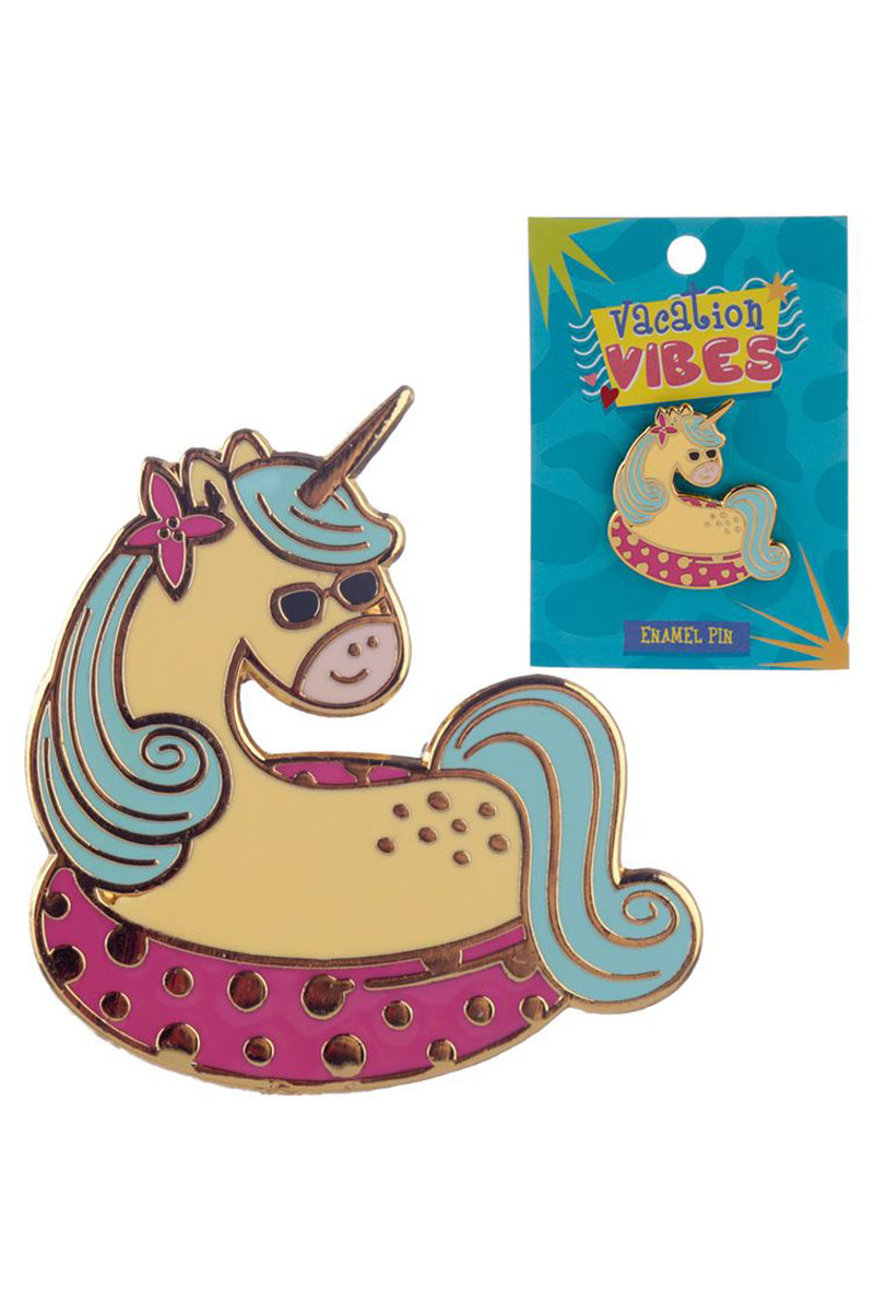 Unicorn Vacation Συλλεκτική Καρφίτσα Pin Badge