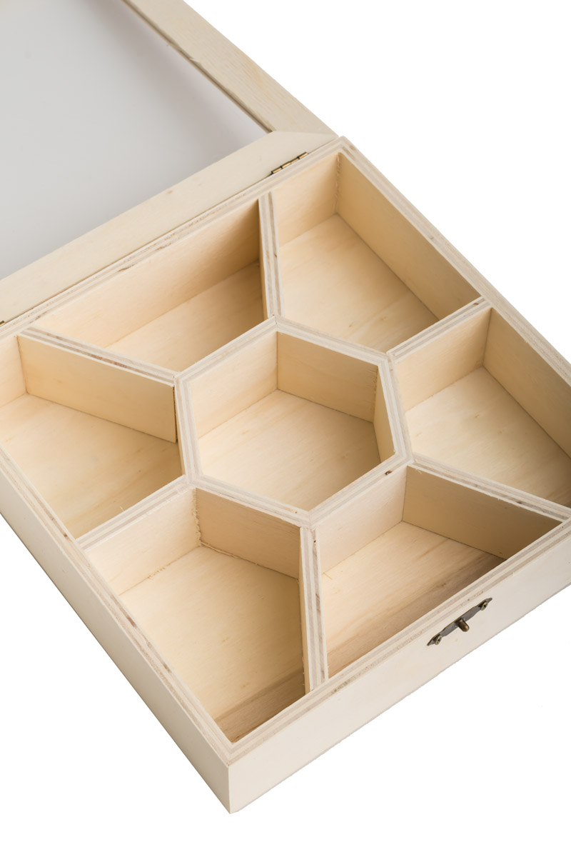 Ξύλινο Κουτί με 7 Θέσεις για Loomies Scrunchies