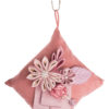 Ροζ Τετράγωνο Μαξιλάρι με Λουλούδια Αρωματικό Χώρου Bamboo Charcoal