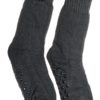 Γκρι Ανδρικές Χειμωνιάτικες Κάλτσες με Γούνα Fluffy