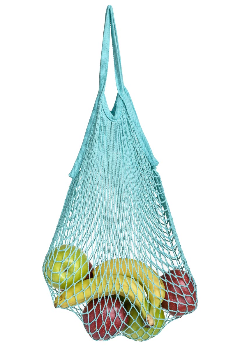 Τσάντα Δίχτυ για Ψώνια Γαλάζιο