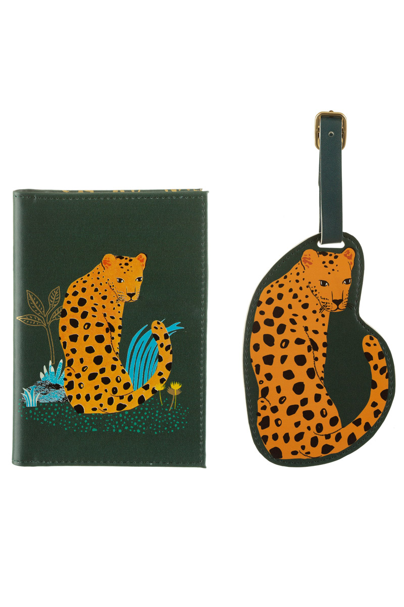 Leopard Love Travel Set Passport - Tag Θήκη Διαβατηρίου - Ετικέτα Βαλίτσας