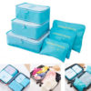 Γαλάζιες Θήκες Οργάνωσης Βαλίτσας Cubes Set of 6