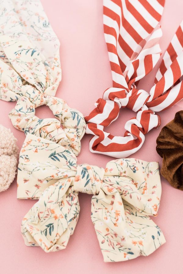 Set of 5 Multi Scrunchies & Bow Mix 23