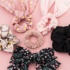 Set of 6 Multi Pink Scrunchies & Bow Mix 29