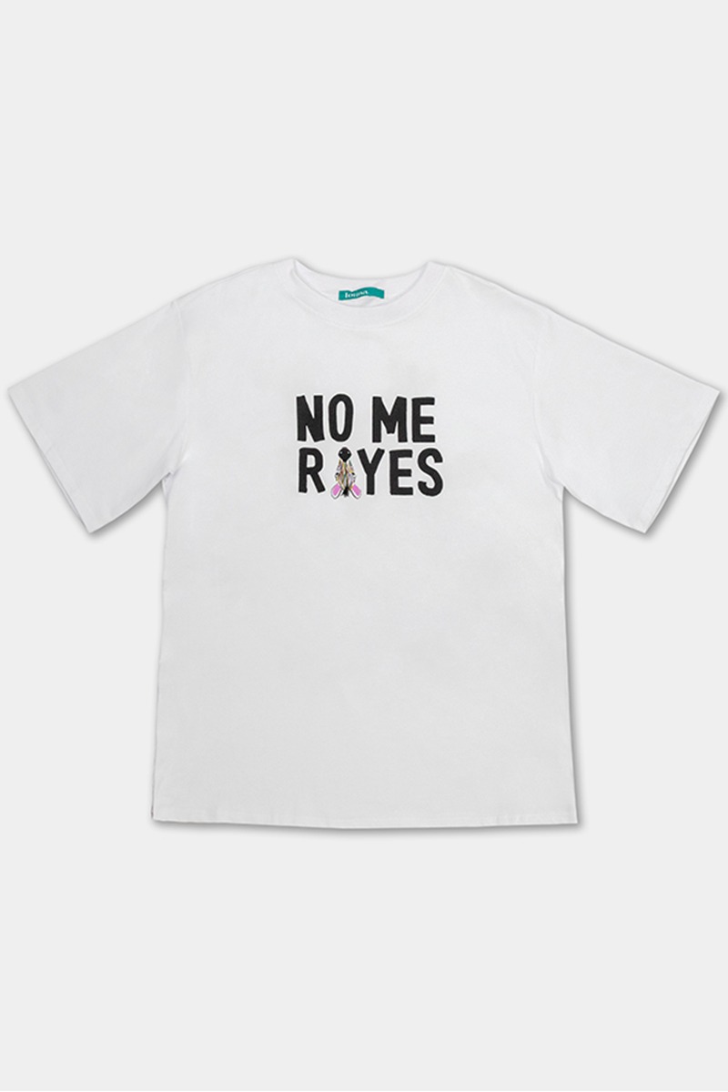 T-Shirt Unisex Para Rayada Yo! Άσπρη Μπλούζα Κοντομάνικη