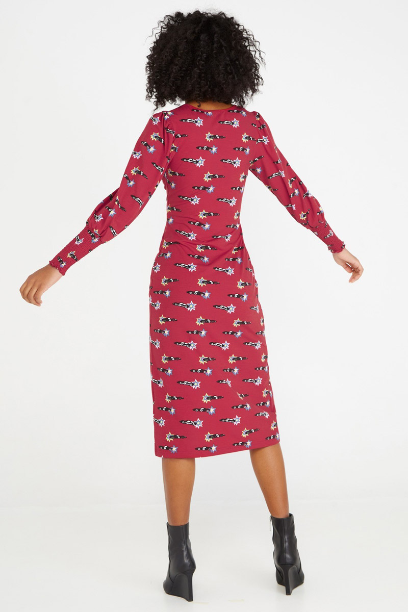 Merce Dress Midi Φόρεμα με Άνοιγμα Minueto