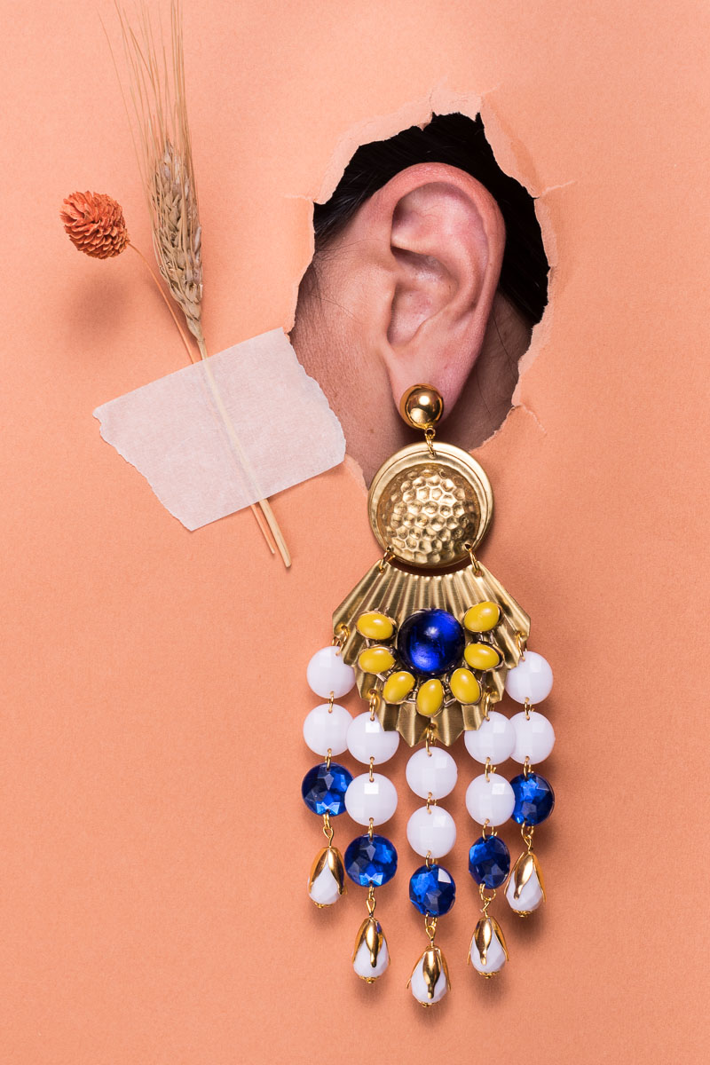 Petit Boutik X Kaiti Volioti Artemis Καρφωτά Earrings Σκουλαρίκια