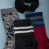Σετ Δώρου Γυναικείες Κάλτσες & Scrunchie Μαύρο