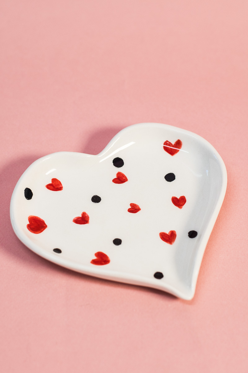 Χειροποίητο Κεραμικό Πιατάκι Καρδιά Trinket Dish Petit Boutik