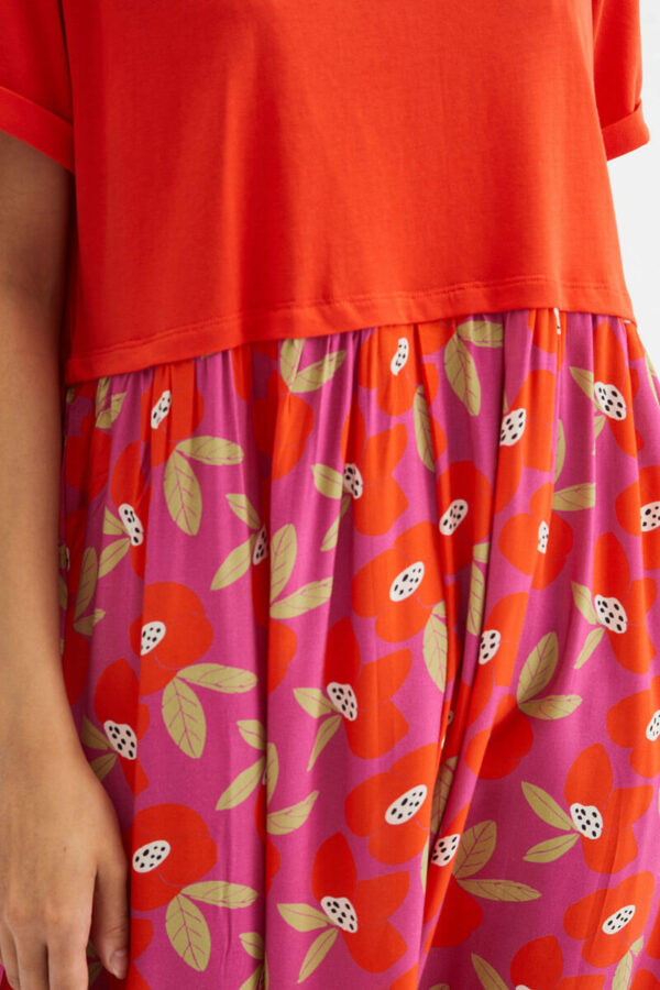 Hibiscus Double Short Dress Φαρδύ Φόρεμα Διπλό Compania Fantastica