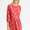 Hibiscus Print Short Dress Φαρδύ Φόρεμα Φλοράλ Compania Fantastica