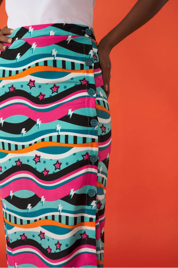 Ona Skirt Midi Φούστα με Κουμπιά Minueto
