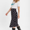 Cowgirl Midi Skirt Pencil Φούστα με Άνοιγμα Lolina