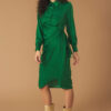 Ingrid Dress Φόρεμα Πράσινο Πουά Minueto