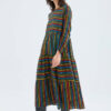 Multicolors Stripes Midi Dress Μακρυμάνικο Φόρεμα Compania Fantastica