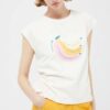 Bananas Άσπρο T-Shirt Compania Fantastica