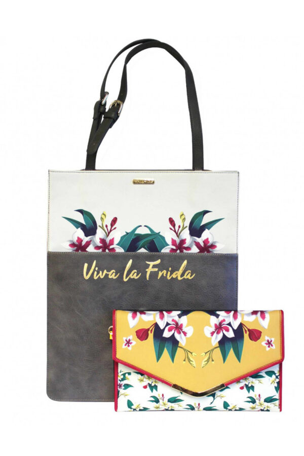Τσάντα Frida Kahlo Tote & Clutch 2 in 1 Bag Disaster Designs
