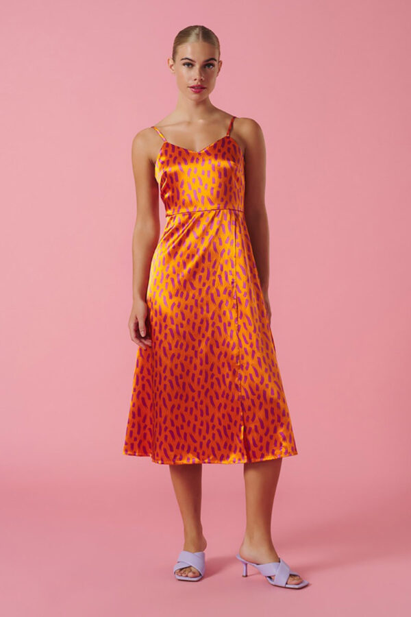 Bella Dress Φόρεμα Πορτοκαλί Minueto
