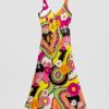 Floreciendo Maxi Dress Μακρύ Φόρεμα Με Σχέδια Lolina