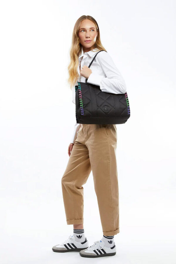 Μαύρη Γυναικεία Τσάντα Shopping Bag Kalk