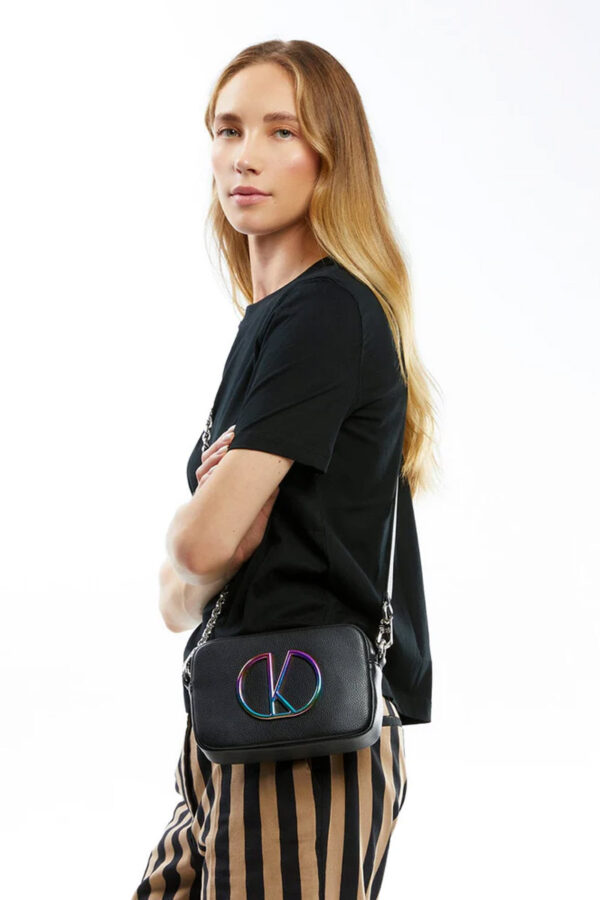 Μαύρη Mini Bag Γυναικεία Τσάντα Kalk