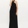 Μαύρο Maxi Φόρεμα Halter Dress Compania Fantastica