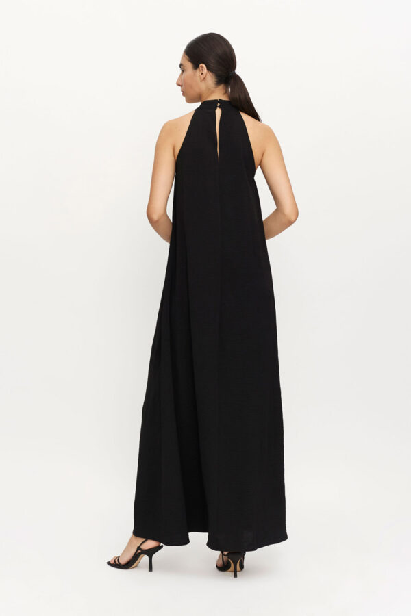 Μαύρο Maxi Φόρεμα Halter Dress Compania Fantastica