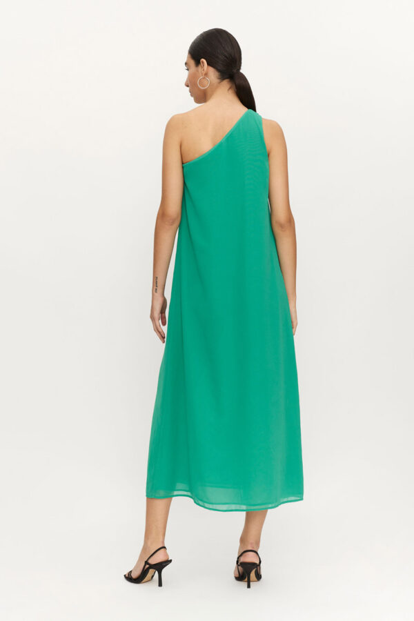 Πράσινο Φόρεμα Maxi Dress Με Έναν Ώμο Compania Fantastica