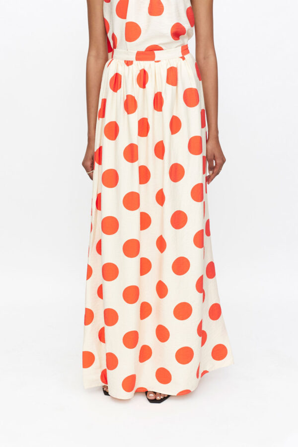 Red Dots Maxi Skirt Φούστα Compania Fantastica