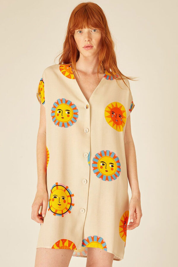 Sun Κοντό Σεμιζιέ Φόρεμα Dress Pepaloves